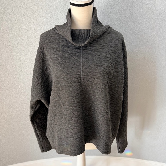 Zella Charcoal Cowl Neck Sweater - Picture 2 of 12